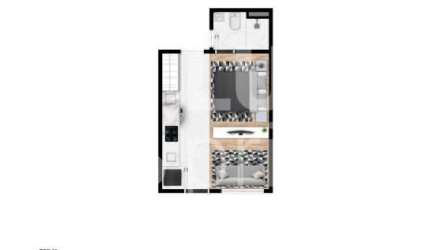 Apartamento Studio de 30m², à venda, ao lado do metrô Jardim São Paulo