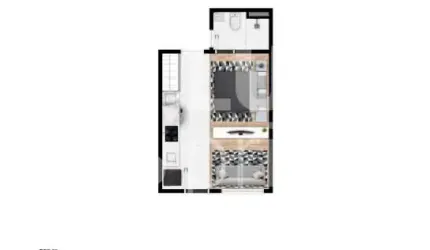 Apartamento Studio de 30m², à venda, ao lado do metrô Jardim São Paulo