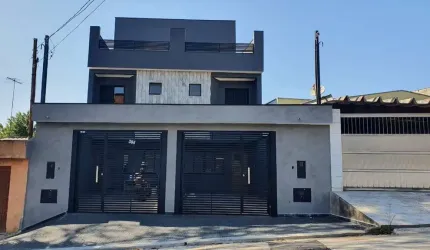 Sobrado para Venda em Santo André, Parque Jaçatuba, 2 dormitórios, 2 suítes, 3 banheiros, 2 vagas