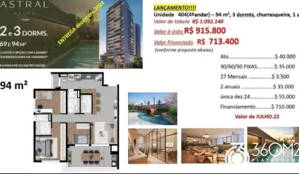 Apartamento para Venda em São Paulo, Vila da Saúde, 3 dormitórios, 1 suíte, 2 banheiros, 1 vaga