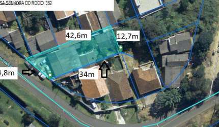 Terreno para Venda em Curitiba, Santa Cândida, 3 dormitórios, 1 banheiro, 4 vagas