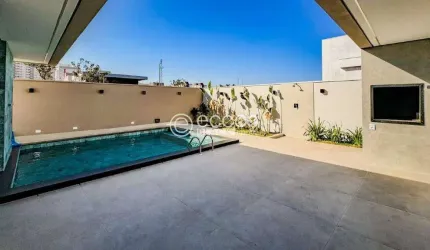 Casa em condomínio à venda, 4 quartos, 4 suítes, 2 vagas, Laranjeiras - Uberlândia/MG