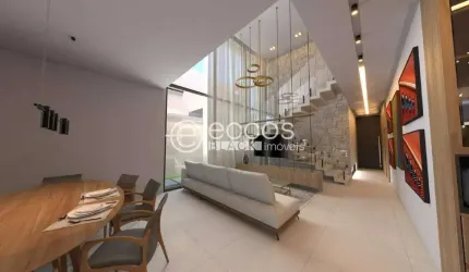 Casa em condomínio à venda, 3 quartos, 3 suítes, 2 vagas, Gávea - Uberlândia/MG