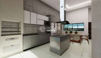 Casa à venda, 3 quartos, 2 suítes, 2 vagas, Cidade Jardim - Uberlândia/MG