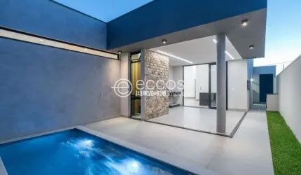 Casa em condomínio à venda, 4 quartos, 4 suítes, 4 vagas, Laranjeiras - Uberlândia/MG