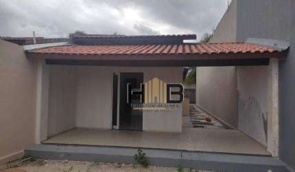 Casa Plana Nova Caucaia com 3 dormitórios à venda, 96 m² por R$ 250.000 - Mestre Antônio - Caucaia/CE