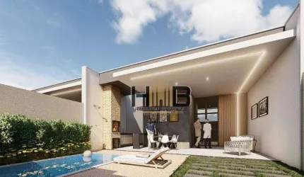Casa Plana Moderna na Cidade Verde com 3 dormitórios Suítesà venda, 116 m² por R$ 430.000 - São Bento - Fortaleza/CE