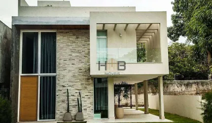Carmel Bosque Duo - Casa Duplex à venda na Sabiaguaba, 3 suítes, Alto Luxo, Condomínio Fechado, Valor R$ 1.349.300,00 - Fortaleza.