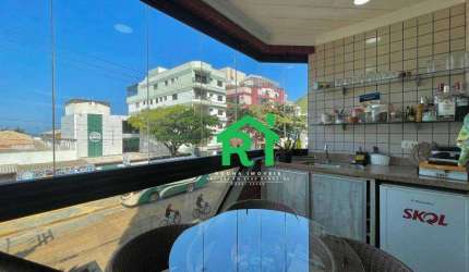 Apartamento à beira mar com 3 dormitórios (2 suítes), 2 vagas, lazer, Tombo, Guarujá/SP