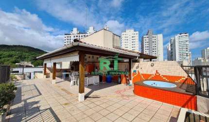 Cobertura com 3 dormitórios (1 suíte), Lazer Privativo, 1 vaga, Jardim Astúrias - Guarujá/SP