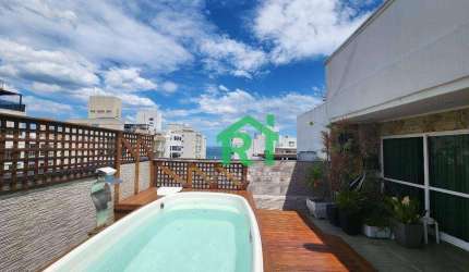 Cobertura com 3 dormitórios à venda, 320 m² por R$ 1.800.000,00 - Pitangueiras - Guarujá/SP