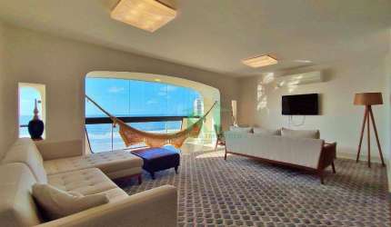 Apartamento Frente Mar, 3 Dormitórios (1 Suíte), 2 Vagas, Jardim Astúrias, Guarujá/SP