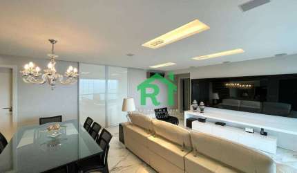 Apartamento Frente Mar, 3 Suítes, 2 Vagas, Área de Lazer, Tombo, Guarujá/SP