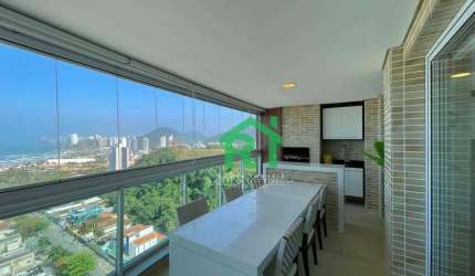 Apartamento Beira Mar, 3 Dormitórios (1 Suíte), 2 Vagas, Área de Lazer, Enseada, Guarujá/SP