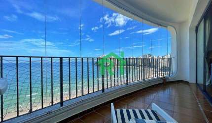 Apartamento Frente Mar, Vista Mar, 3 Dormitórios (1 Suíte), 1 Vaga, Jardim Astúrias, Guarujá/SP
