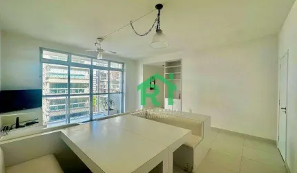 Apartamento beira mar, vista mar, 3 dormitórios, 1 vaga, Pitangueiras, Guarujá/SP.