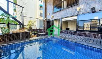 Apartamento Triplex com 4 dormitórios à venda, 300 m² por R$ 2.000.000,00 - Pitangueiras - Guarujá/SP