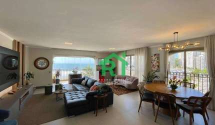 Apartamento Frente Mar, 3 Dormitórios (3 Suítes), 2 Vagas, Área de Lazer, Jardim Astúrias, Guarujá/SP