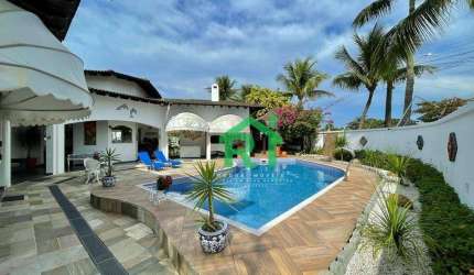 Casa com 7 dormitórios (6 suítes), 3 vagas, lazer, Enseada, Guarujá/SP