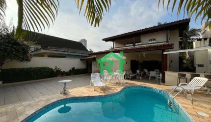 Casa Beira Mar, 4 Dormitórios (2 Suítes), 4 Vagas, Lazer, Enseada, Guarujá/SP