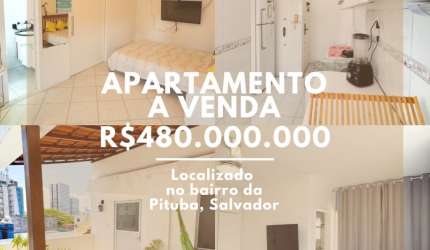 Apartamento confortável e  pronto pra morar na Pituba!