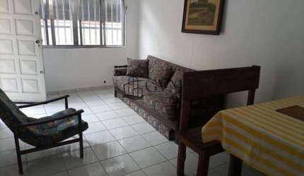 Apartamento Térreo Mobíliado, 1 dorm, Guilhermina,Praia Grande
