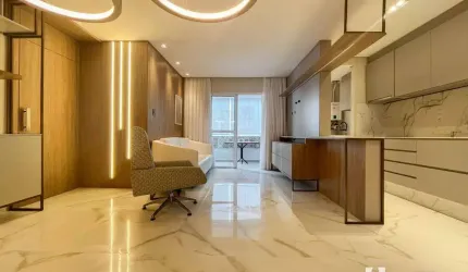 Apartamento mobiliado com 1 suíte e 1 dormitório no Centro de Itajaí