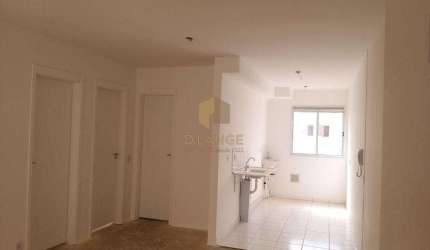 Apartamento à venda em Paulínia, Parque Bom Retiro, com 2 quartos, com 49 m²