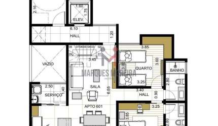 Apartamento Elegante com Varanda Gourmet e Suíte