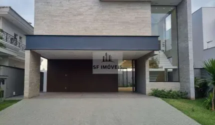 Belíssimo sobrado de 400m², 5 suítes com closet, à venda no Alphaville 1