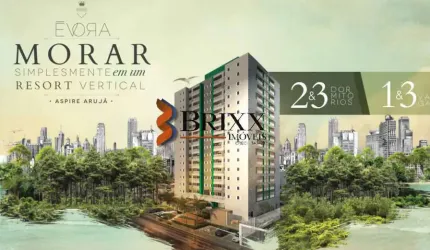 LANÇAMENTO APARTAMENTO NA PLANTA -EDIFÍCIO ÉVORA-ARUJÁ