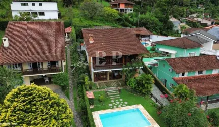 Casa em Condomínio para Venda em Teresópolis, Carlos Guinle, 4 dormitórios, 3 suítes, 6 banheiros, 4 vagas
