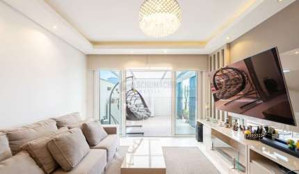 Apartamento Garden mobiliado, com 180 m² privativos, no bairro Chácara das Pedras