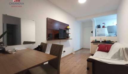 Apartamento com 2 dormitórios à venda, 47 m² por R$ 265.000,00 - Bairro da Vossoroca - Sorocaba/SP
