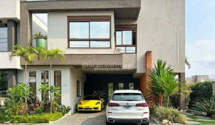 SOBRADO COM 4 SUITES MOBILIADO EM CONDOMINIO FECHADO