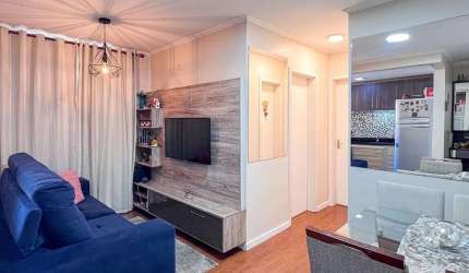 Este aconchegante apartamento de 55,15 m² é a escolha perfeita para quem busca praticidade e conforto. Com dois dormitórios, banheiro e uma charmosa sacada, ele já está mobiliado com móveis planejados