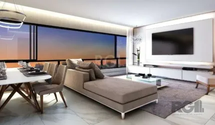 Excelente apartamento de 3 dormitórios novo com 107m2 possuindo 2 suítes sendo a master com espaço para closet, ambiente home office, living para 2 ambientes e mais espaço churrasqueira, lavabo, cozin