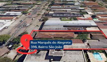 Dois terrenos planos com 22x39, localizados na Rua Marquês do Alegrete, próximo a Av. Benjamin Constant e Shopping Bourbon Assis Brasil. Aceita permuta por área construída
