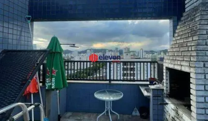 Cobertura 3 dormitórios com Piscina e Churrasqueira no Estuário, Santos/SP