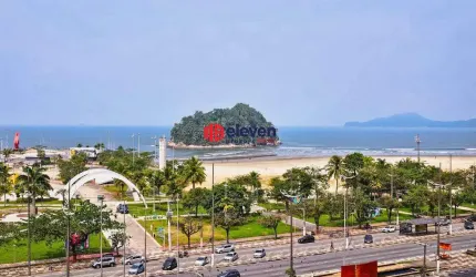 Apartamento á venda - Mobiliado em Prédio com Vista Maravilhosa, 2 Dormitórios Bairro José Menino - Santos/SP.