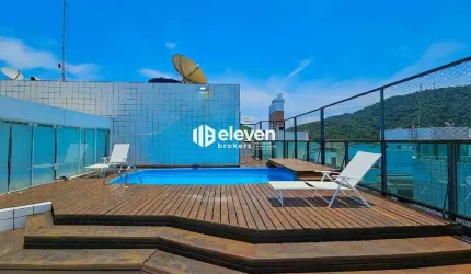 Cobertura duplex 4 Dormitórios, Vista mar, no Guarujá, 468 m²
