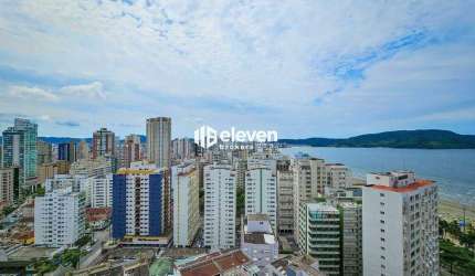 Apartamento à venda, 03 suítes, vista mar, 134,40 m², no Boqueirão - Santos.