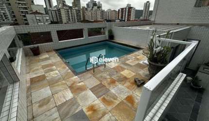Cobertura Duplex à Venda – 4 Dormitórios (2 Suítes) | 199m² | Pompéia, Santos/SP