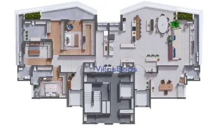 Apartamento com 4 dormitórios à venda, 299 m² por R$ 3.254.895,82 - Jardim Aquarius - São José dos Campos/SP
