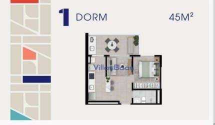 Oportunidade: apto de 1 dorm no Jardim Aquarius, Zona Oeste de São José dos Campos - 1 dorm - Entrega agosto 2026