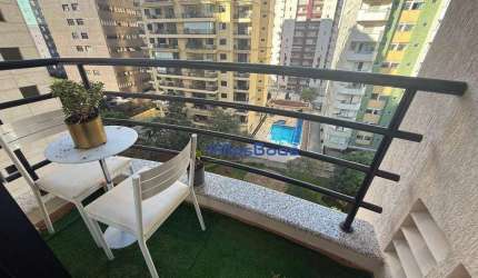 Apartamento com 1 dormitório para alugar, 52 m² por R$ 3.560,52/mês - Jardim Aquarius - São José dos Campos/SP