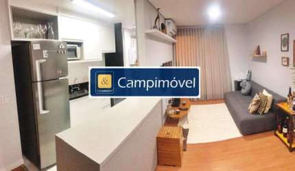 Apartamento para Venda em Campinas, Botafogo, 1 dormitório, 1 suíte, 2 banheiros, 1 vaga
