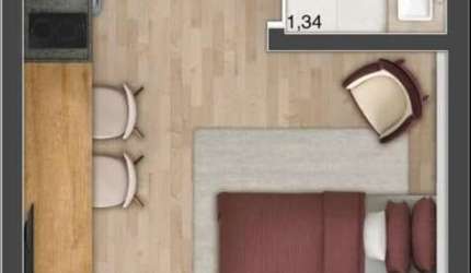 Kitnet / Stúdio à venda na Avenida João Mendes Júnior, --, Cambuí, Campinas, 25 m2 por R$ 525.000