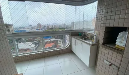 Apartamento com 2 quartos e sacada gourmet à venda em Praia Grande, aceita financiamento bancário!