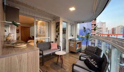 Apartamento com 2 dormitórios à venda, 63 m² por R$ 470.000,00 - Aviação - Praia Grande/SP